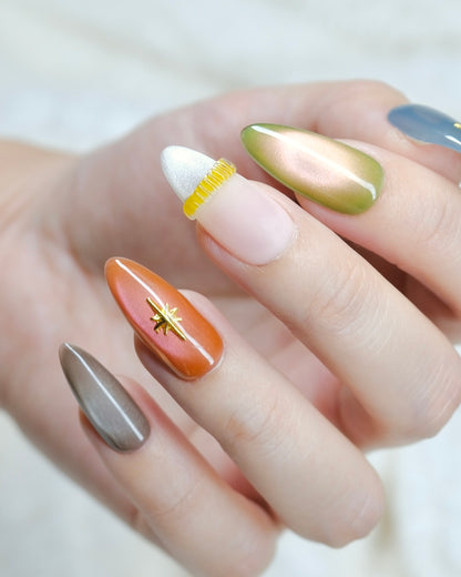 AUTUMN COURT PRESS-ON NAILS