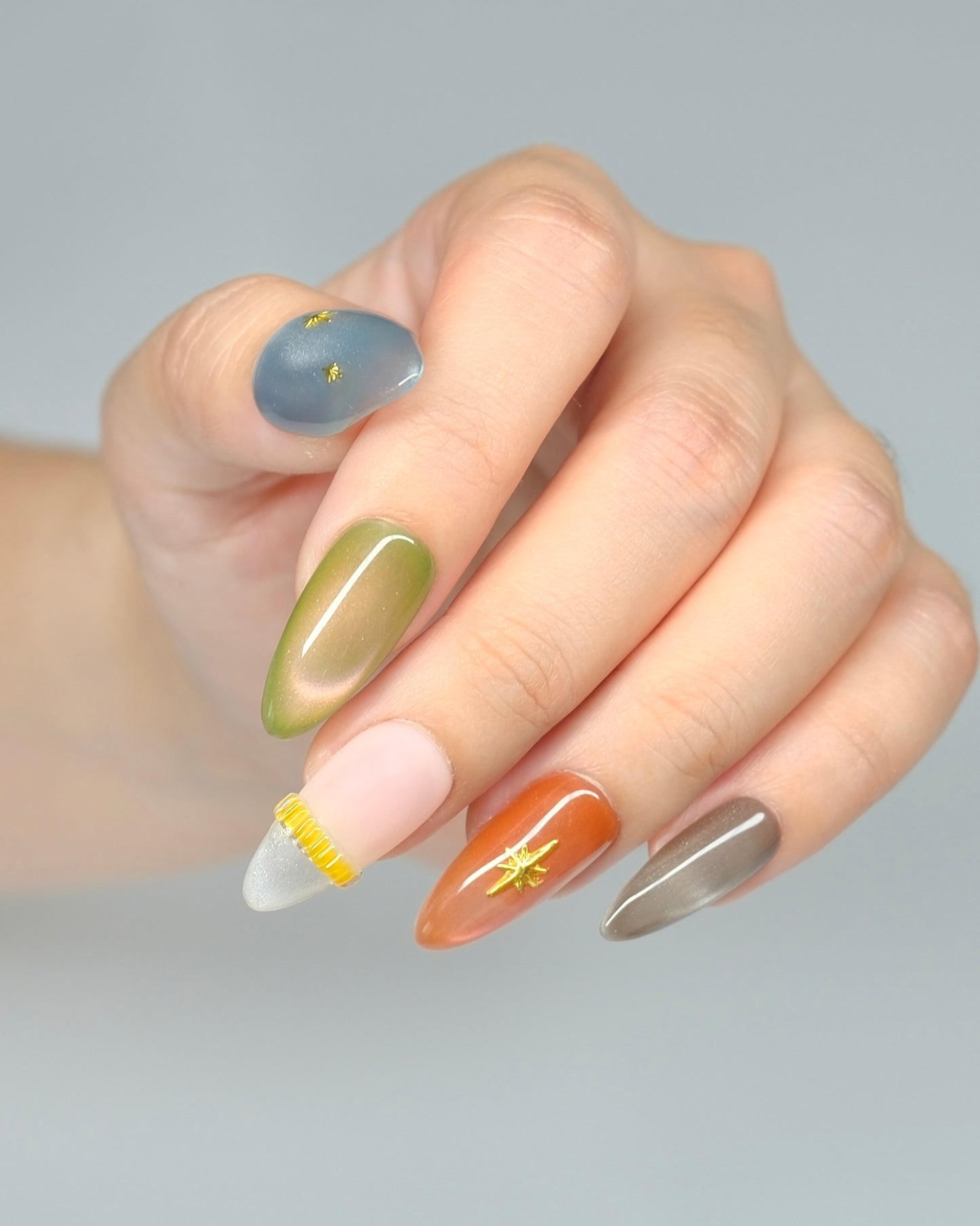 AUTUMN COURT PRESS-ON NAILS