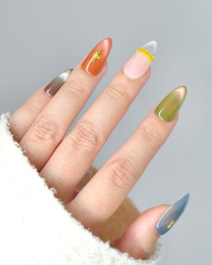 AUTUMN COURT PRESS-ON NAILS