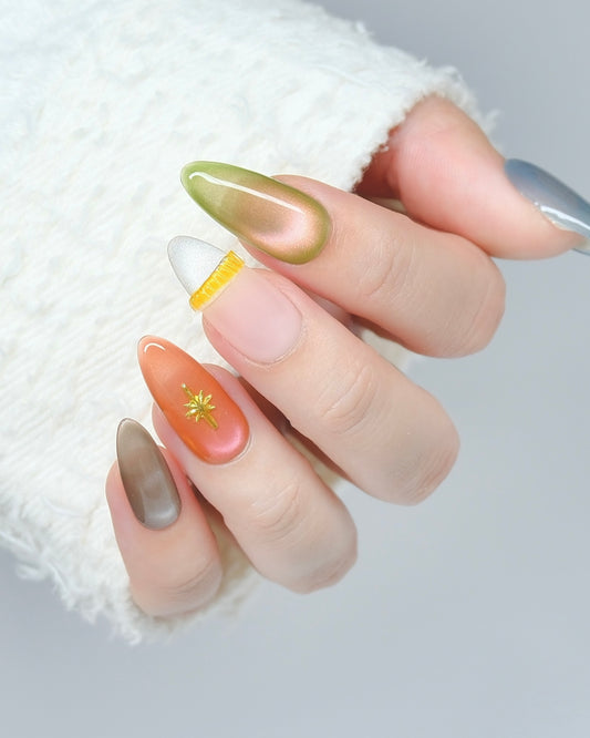 AUTUMN COURT PRESS-ON NAILS